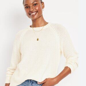 Old Navy Loose Textured Pullover Tunic Sweater